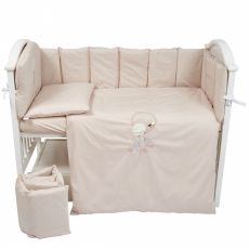 Постільний комплект 6 ел Babycentre & Twins Welcome to the world 4012-BTWW-02, beige